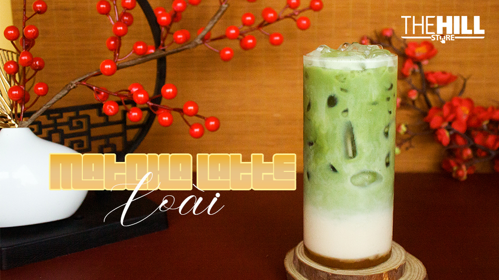 🌸 Matcha Latte Xoài – Sắc Xuân Trong Từng Ngụm Nước 🍵