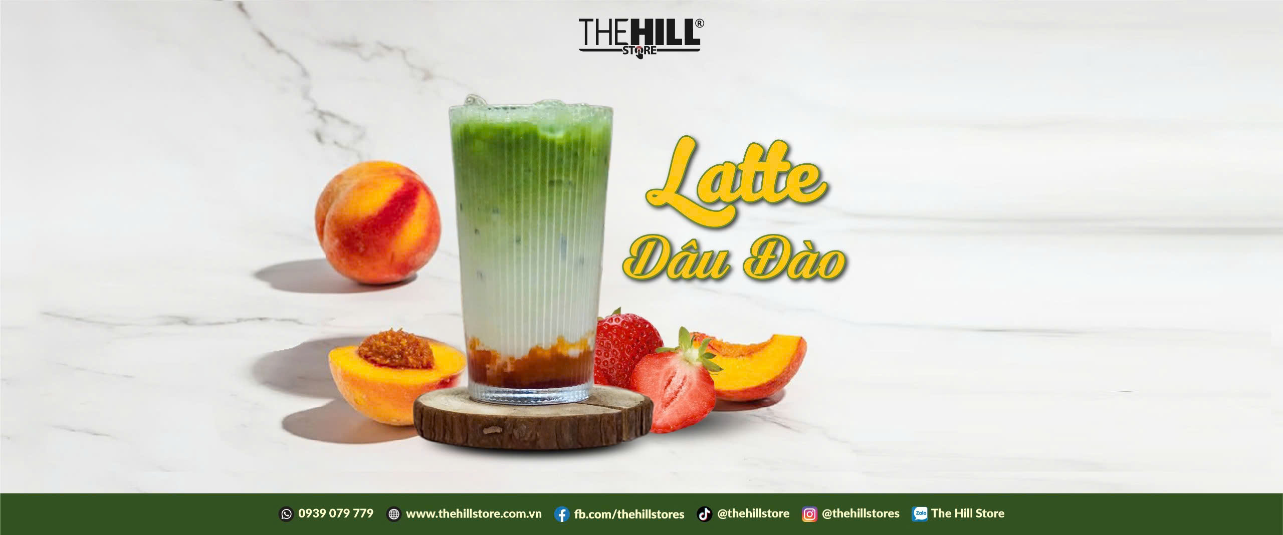 🌸 LATTE ĐÀO DÂU –MÁT LỊM NGÀY HÈ!
